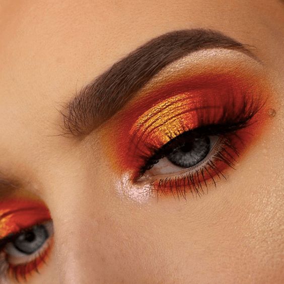 Ideas de maquillaje en tonos naranja